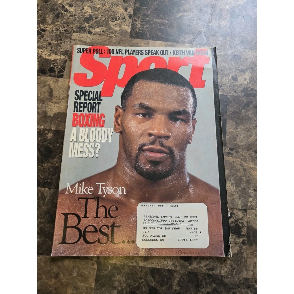 Sport Magazine February 1999 Boxing- A Bloody Mess? Mike Tyson Vintage GOAT